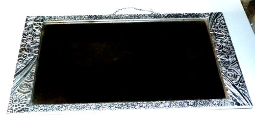 Art deco mirror silver frame - deco,