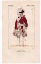 Portrait XIXe Napoléon Bonaparte Premier Empire Corse Costume de Cérémonie