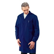 Blouse Homme Travail Universel Bleu En Mixte Coton Avec Poches - Isacco -