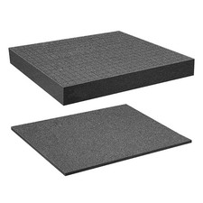 2PCS Mousse De Boîte À OutilsGrilles De Découpe En MoussePlaque De Valises À ...