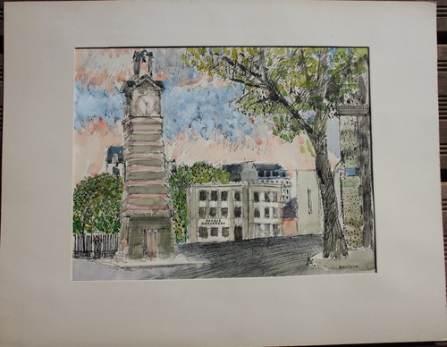 Guy bardone aquarelle dessin - aquarelle,