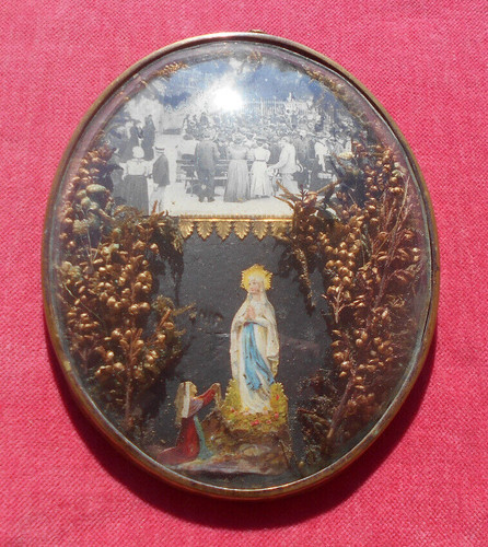 Souvenir lourdes cadre - souvenir, de