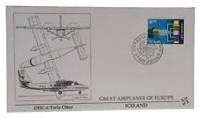 Enveloppe 1er Jour 1988 Islande Europa Cept  DHC-6 Twin Otter Timbre N°635