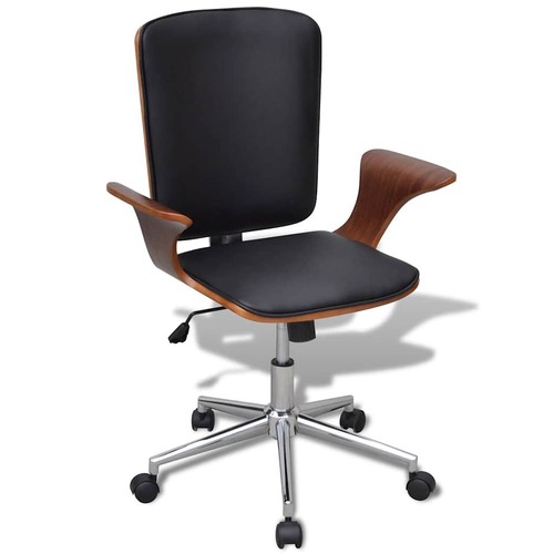 Bois courbé chaise pivotante - courbé,