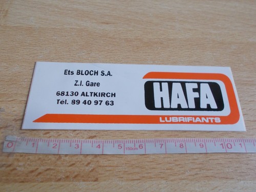 Autocollant hafa lubrifiants - hafa,
