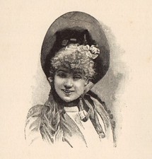  Portrait XIXe Madame Théo