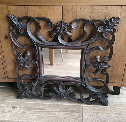 Miroir contemporain résine - miroir,