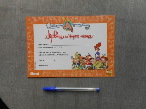 Zep diplôme super nana - diplÔme,