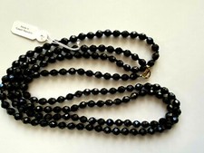 LONG COLLIER NOIR Verre