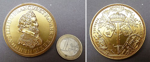 Médaille bronze roi henri - médaille,