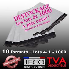 Enveloppes plastiques opaque indéchirable inviolable blanche pochette expédition