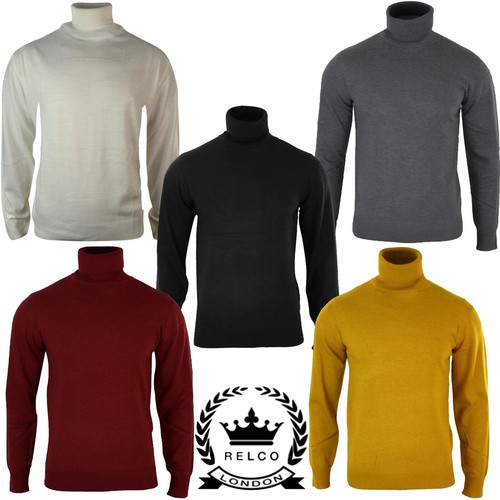 Relco hommes col roulé pull - col,