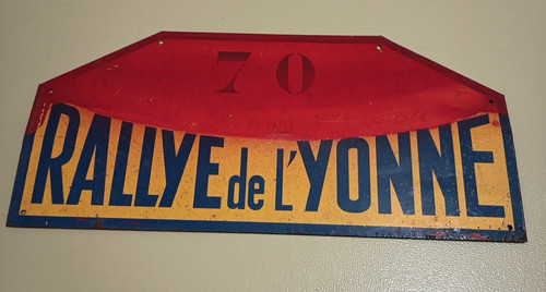 Ancienne plaque rallye - plaque,