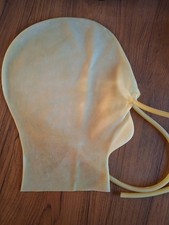 Cagoule En Latex, cagoule avec tubes nasaux, Cagoule En Rubber