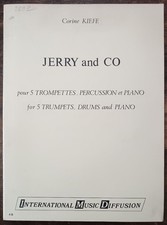 Partition pour quintette trompette Colin Kiefer : ensemble 5 trp/perc/piano...