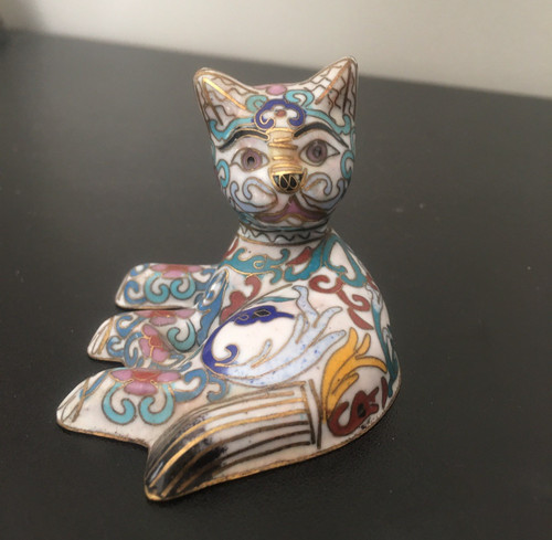 Vintage jolie figurine chat - jolie, de