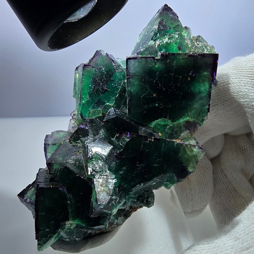 Spécimen cube fluorite - de, de