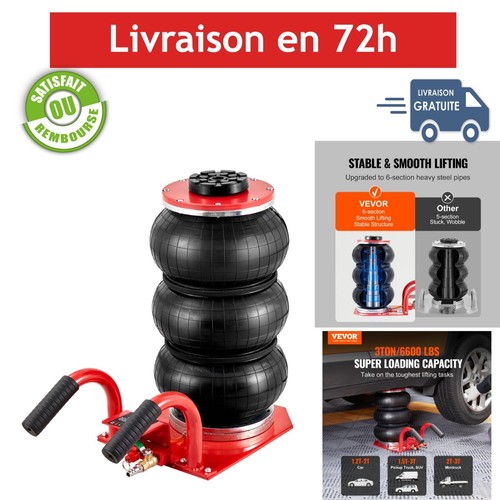 Vevor cric pneumatique - cric, 3t