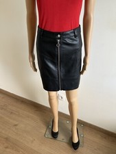 Jupe noire en simili cuir