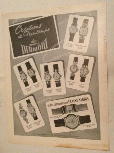Ancienne pub presse montres - pub,
