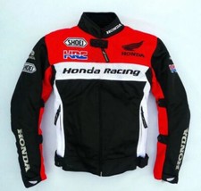 HONDA Courses Veste en Cuir de Moto Veste de Motard en Cuir Veste en Cuir Motard