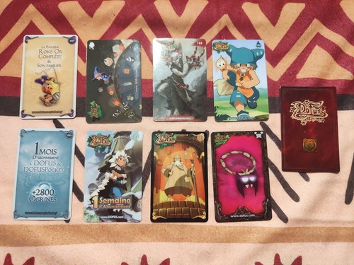 Lot cartes loterie - cartes, dofus