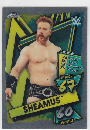 Sheamus 2021 topps chrome - chrome, slam