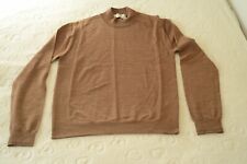 CERRUTI 1881 Pull col cheminée couleur camel 100% laine  - Taille "S"  - Neuf