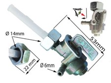 ROBINET essence sortie a GAUCHE piece moteur reservoir groupe electrogene  