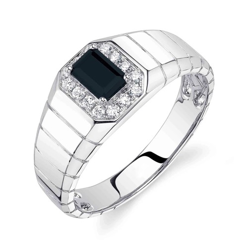 Hommes 14k blanc diamant - hommes,