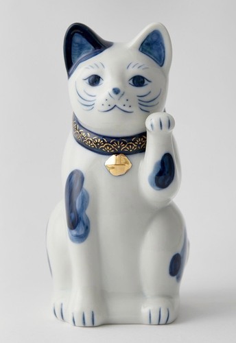 Chat chanceux japonais peint