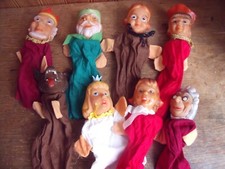 Anciennes Marionnettes à mains Vintage