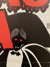 Tableau ancien ancienne affiche de Theatre Dracula