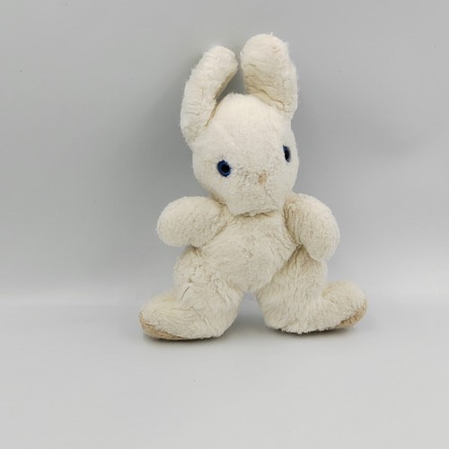 Ancienne peluche lapin - , blanc