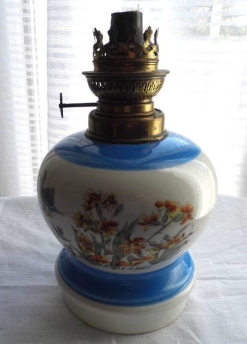 Pied lampe pétrole - pétrole, en