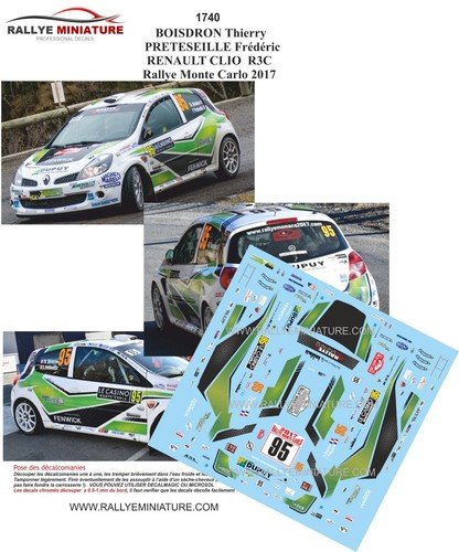 Decals ref 1740 renault - 1740,