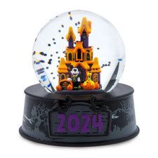 Disney Halloween 2024 Snow Globe – Mickey & Pluto Maison Hantée Officielle Rare