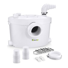 Sanigo Broyeur Sanitaire 400W Pompe de Relevage 135L/min 8,5m 3/1 WC Douche