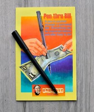 Tour de magie "PEN THRU BILL" avec matériel et instructions