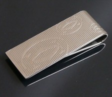 Authentique pince à billets Cartier Joyeux anniversaire métallisée #4915