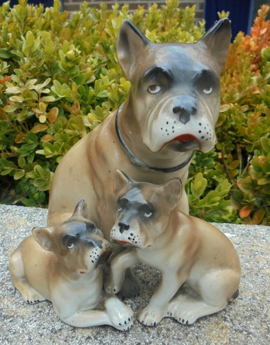 Ancienne grande figurine chien - ancienne,
