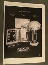 PUBLICITE JAEGER HORLOGER MARINE 1934 ALBIN GUILOT VINTAGE VINTAGE ADVERTISEMENT
