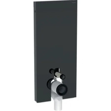 Module sanitaire Geberit Monolith pour WC BTW, 114 cm. Verre lave, noir chromé
