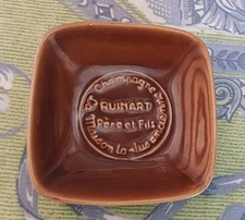 Petit Cendrier Champagne RUINART la maison la plus ancienne en céramique