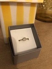 bague solitaire or 9 carats