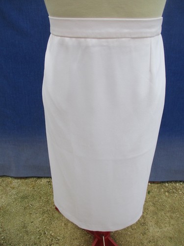 Jupe polyester blanc - polyester,