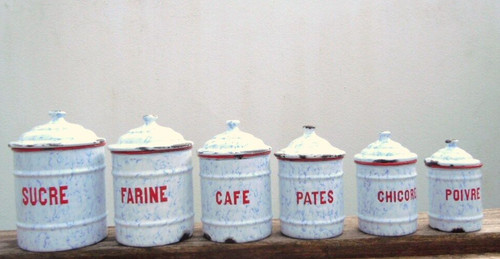 Serie pots épices tôle