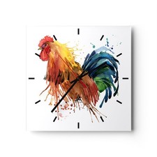 Horloge murale en verre