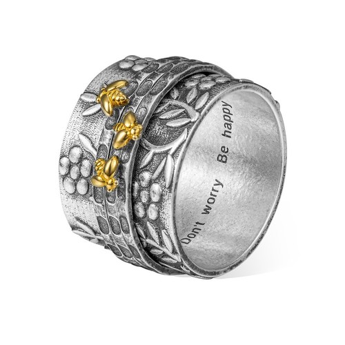 Ancienne bague toupie - , abeille