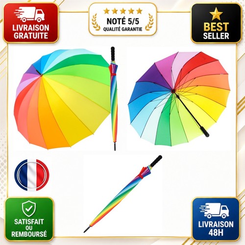Parapluie xxl arc ciel - xxl, arc-en-ciel
